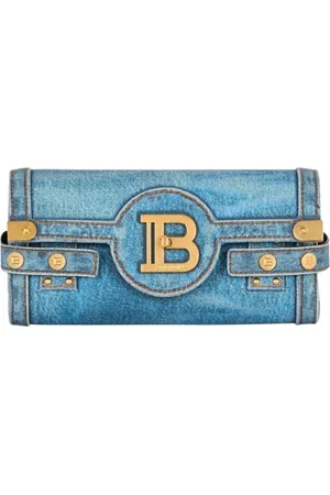 Balmain B BUZZ POUCH 23 DENIM