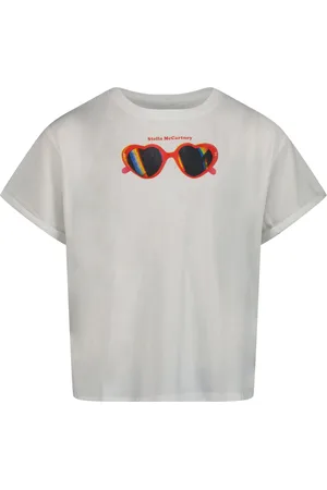 Stella McCartney Kinder Meisjes T-Shirt In Wit