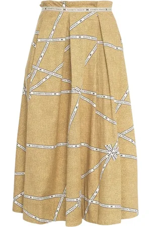 Elisabetta Franchi Cotton skirt with print