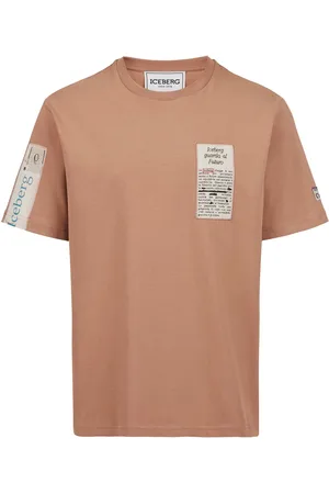 Iceberg Regular-fit cotton jersey color terracotta T-shirt
