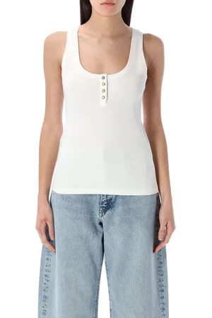 ANINE BING Alessia Tank Top Bianco