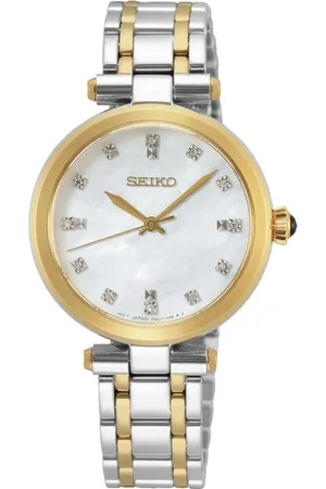 Seiko SRZ532P1 Horloge dames Bicolour Diamonds Mop