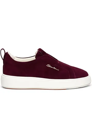 santoni Women’s suede slipon sneaker