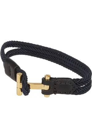 Tom Ford Braided Nylon Bracelet Blue