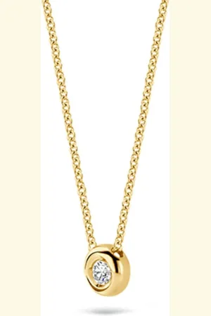 Blush Collier 3113YDI 14k Geelgoud 0,03crt G SI Briljant geslepen Diamant 42cm