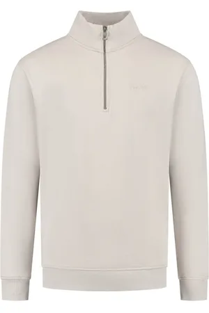 Pure Path Loose fit halfzip sweater Beige