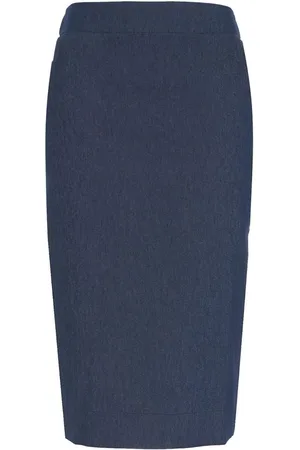 OBLÒ UNIQUE Pencil skirt in denim