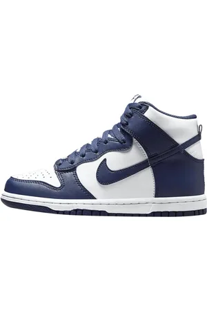 Nike Dunk High Navy White (GS)