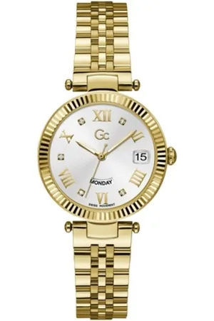 GC Dames Horloge Z01004L1MF Staal Goude Plating Swiss Made Quartz