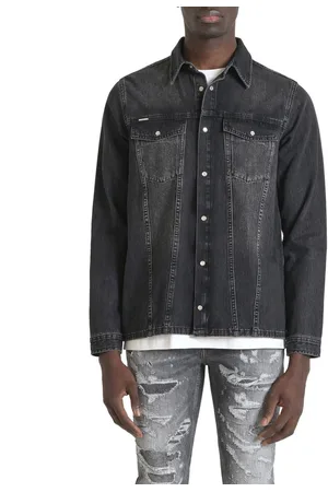 Antony Morato SHIRT DAN REGULAR FIT IN BLACK-BLACK DENIM