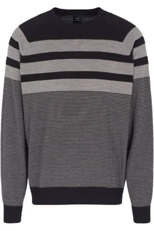 Armani Exchange Sweaters Blu Navygrigio
