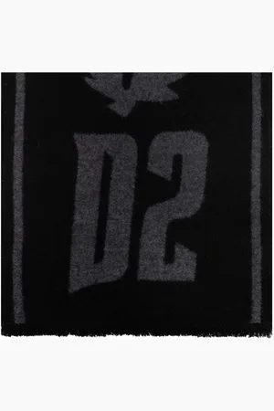 Dsquared2 Horror Logo Knit Scarf