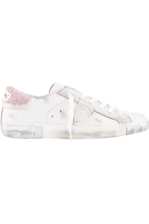 Philippe model Dames Prsx Low Sneaker Wit/Teddy