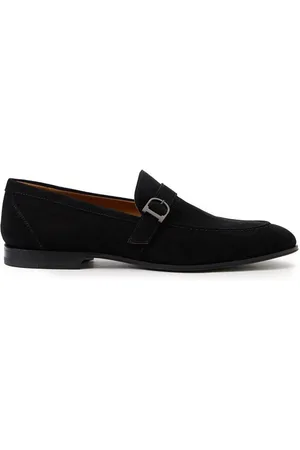 Iceberg Black Calfskin Loafer with Side Strap and Buckle