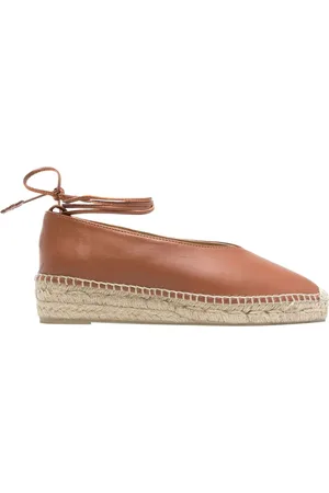 Castaner Flat Shoes Leather Brown