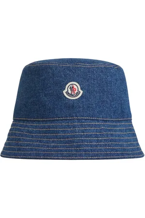 Moncler Denim Logo Fisherman Hat