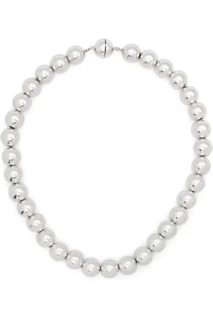Jil Sander Metal Sphere Necklace Silver