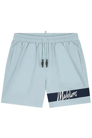 Malelions Captain Swim Shorts Light Blue/Navy