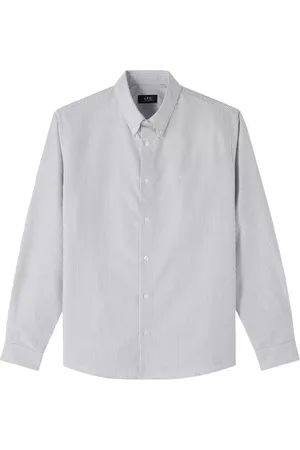 A.P.C. Shirt blauw wit