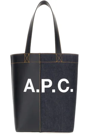 A.P.C. Multicolor denim and fabric Axel shoulder bag