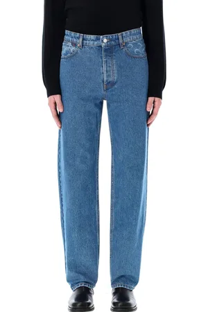 Marine Serre Loose Denim Blu