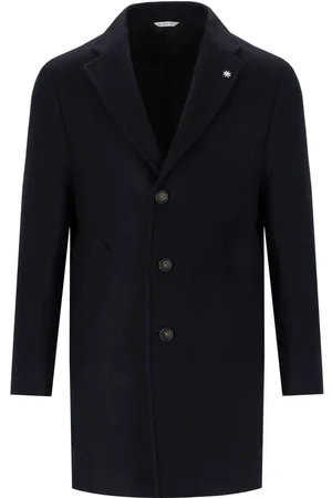 Manuel Ritz Blue Single Breasted Coat Blue