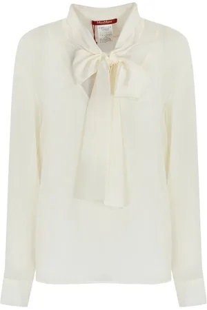 Max Mara Shirts Bianco Seta