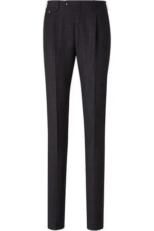 PT Torino Prince of Wales Pattern Dress Trousers