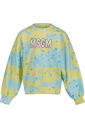 Msgm Kinder Meisjes Trui In Turquoise