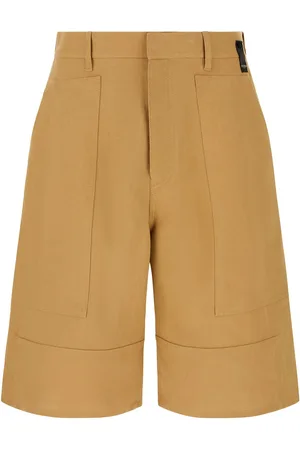 Fendi Beige cellulose fiber Frassino bermuda shorts