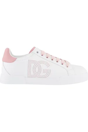 Dolce & Gabbana Dames Portofino Sneaker Wit/Roze