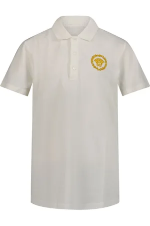 VERSACE Kinder Jongens Polo In Ecru