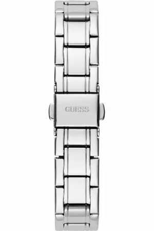 Guess Dames Horloge GW0468L1 Staal Quartz met Zilverkleurige Wijzerplaat en Zirkonia 32mm