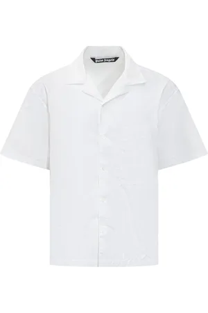 Palm Angels Camicia SS Curved Logo