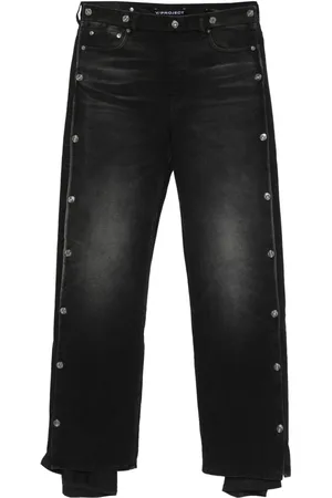 Y / PROJECT Collapsed Waist Jeans Faded Black/black