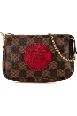 LOUIS VUITTON 2008 Damier Ebene Trunks and Bags Mini Pochette Accessoires