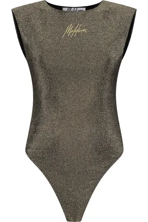 Malelions Women Sparkling Shoulder Bodysuit