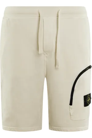 Stone Island Heren Zip Pocket Short Ivory
