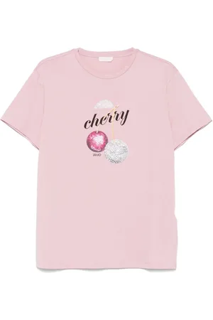Liu Jo WHITE T-shirts and Polos Pink