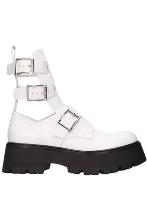 Alexander McQueen Leather Ankle Boots