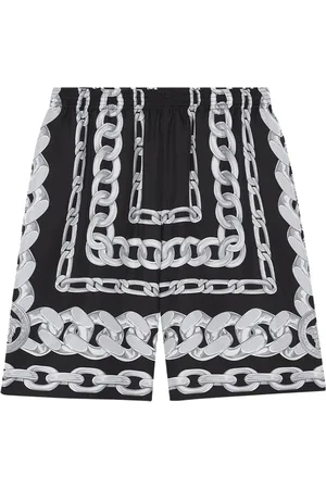 VERSACE Pantaloncini Nero E Argento