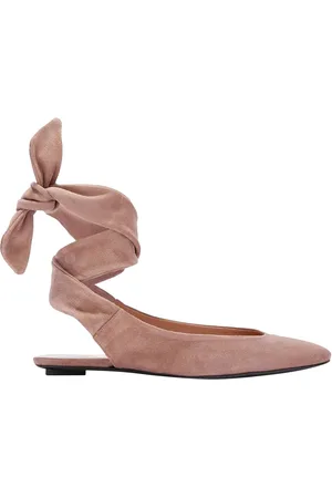 The Attico Flat Leather Ballerinas