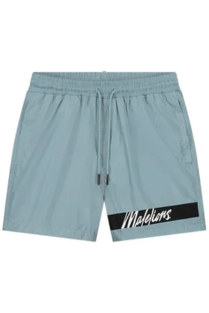 Malelions Captain Swim Shorts - Light Blue