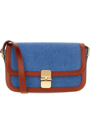 A.P.C. Denim and leather mini Grace crossbody bag