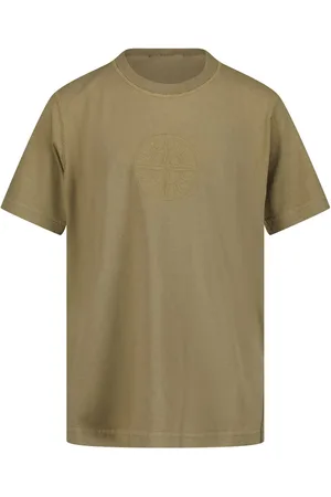 Stone Island Stone Island Kinder Jongens T-Shirt In Beige