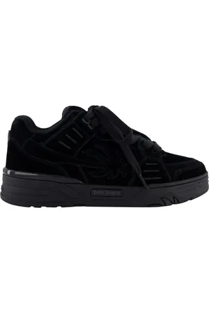 Palm Angels Heren Venice Suede Sneakers Zwart
