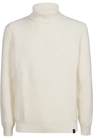 FAY Turtle Neck Sweater White