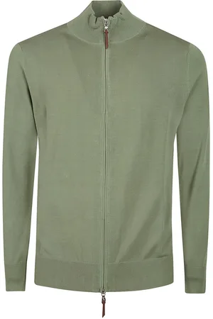 BALLANTYNE Plain Zipped Caridgan