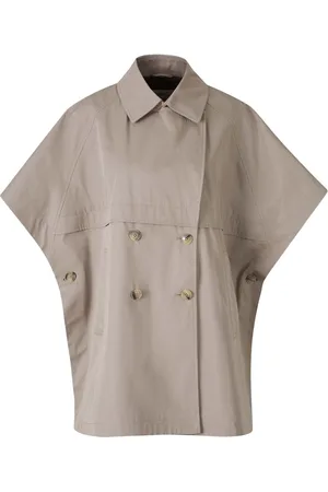 HERNO Double Poncho Trench Coat