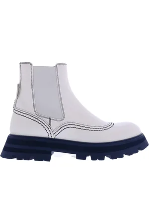 Alexander McQueen Dames Chelsea Boot Wander Wit/Blauw